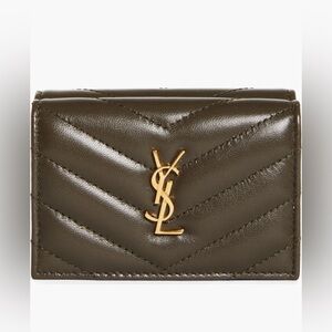 Saint Laurent Tiny Mateless Origami Trifold Wallet